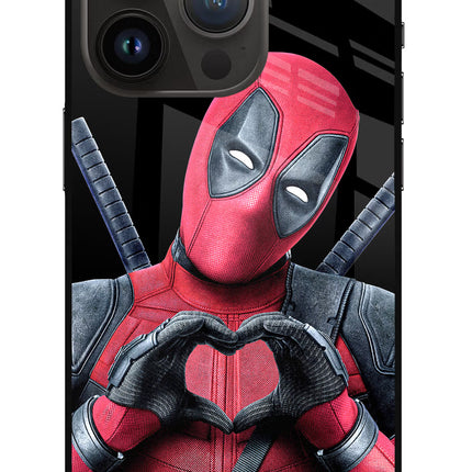 Deadpool iPhone 14 Pro Glass Case Back Cover by Casekaro