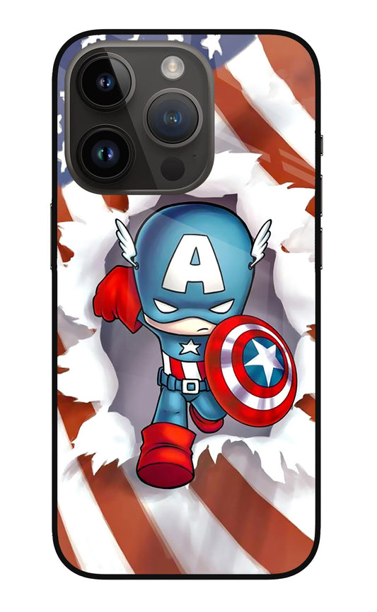 Captain America iPhone 14 Pro Glass Case