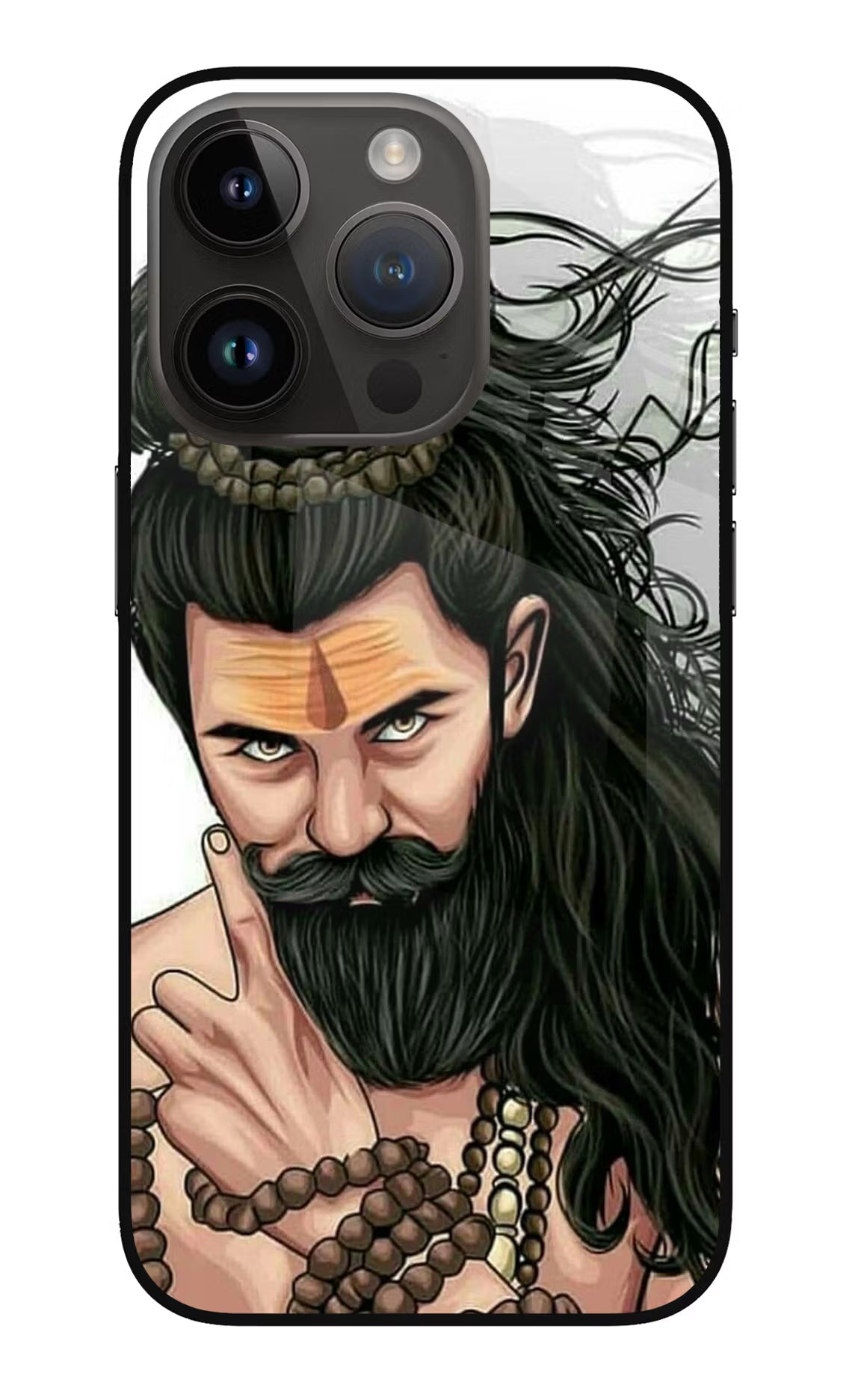 Mahadev iPhone 14 Pro Glass Case Back Cover by Casekaro