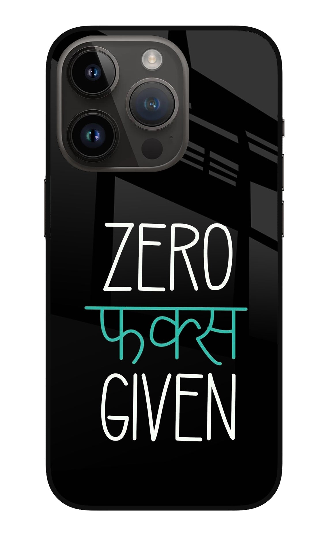 Zero Fucks Given iPhone 14 Pro Back Cover