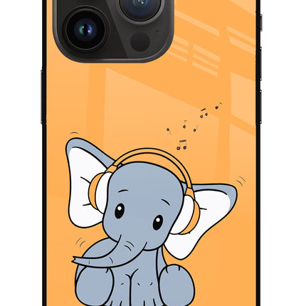 High On Music iPhone 14 Pro Glass Case Back Cover by Casekaro