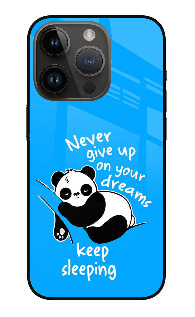 Keep Sleeping iPhone 14 Pro Glass Case