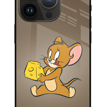 Jerry iPhone 14 Pro Glass Case Back Cover by Casekaro