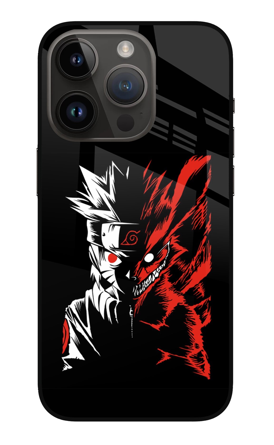 Naruto Two Face iPhone 14 Pro Glass Case