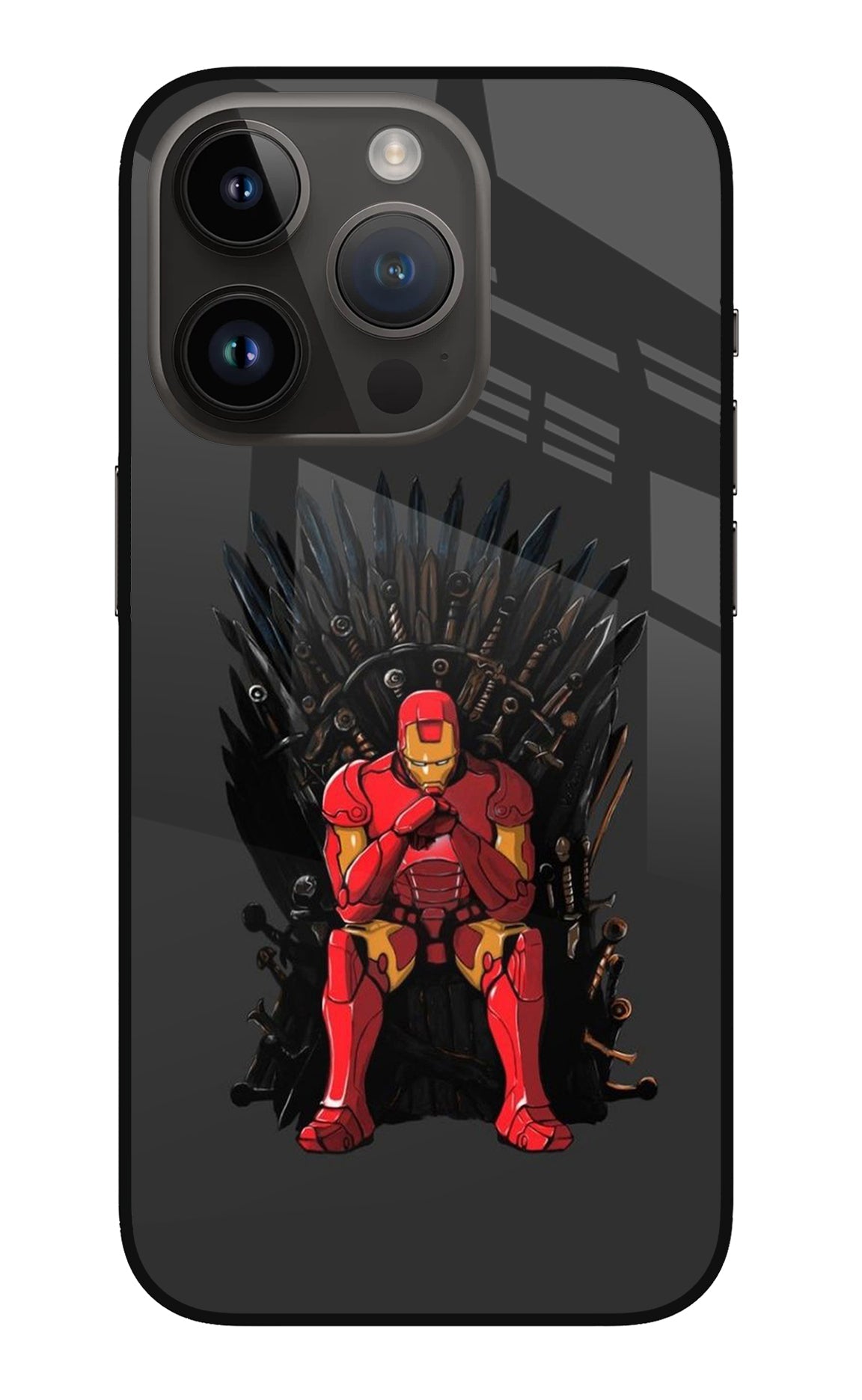 Ironman Throne iPhone 14 Pro Glass Case