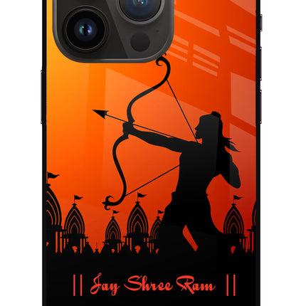 Lord Ram - 4 iPhone 14 Pro Glass Case Back Cover by Casekaro