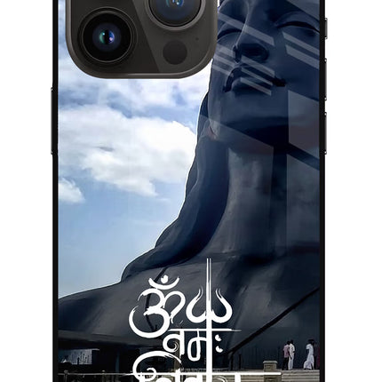Om Namah Shivay iPhone 14 Pro Glass Case Back Cover by Casekaro