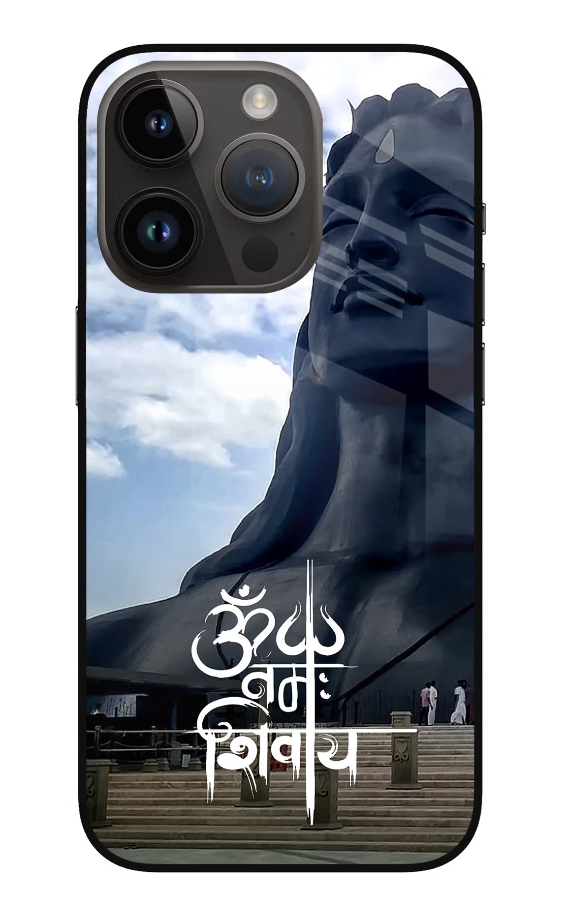 Om Namah Shivay iPhone 14 Pro Glass Case Back Cover by Casekaro