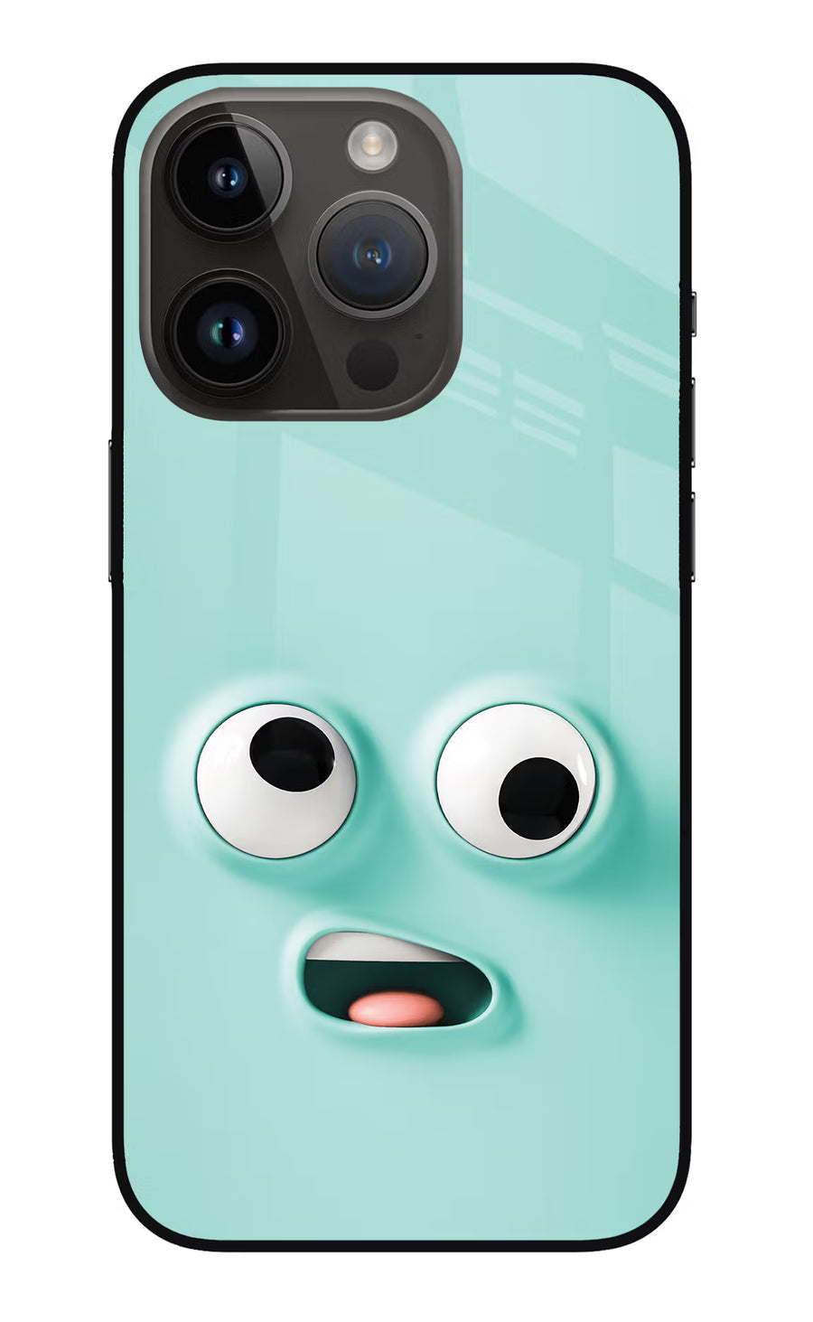 Funny Cartoon iPhone 14 Pro Back Cover, Metal case