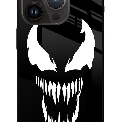 Venom iPhone 14 Pro Glass Case Back Cover by Casekaro