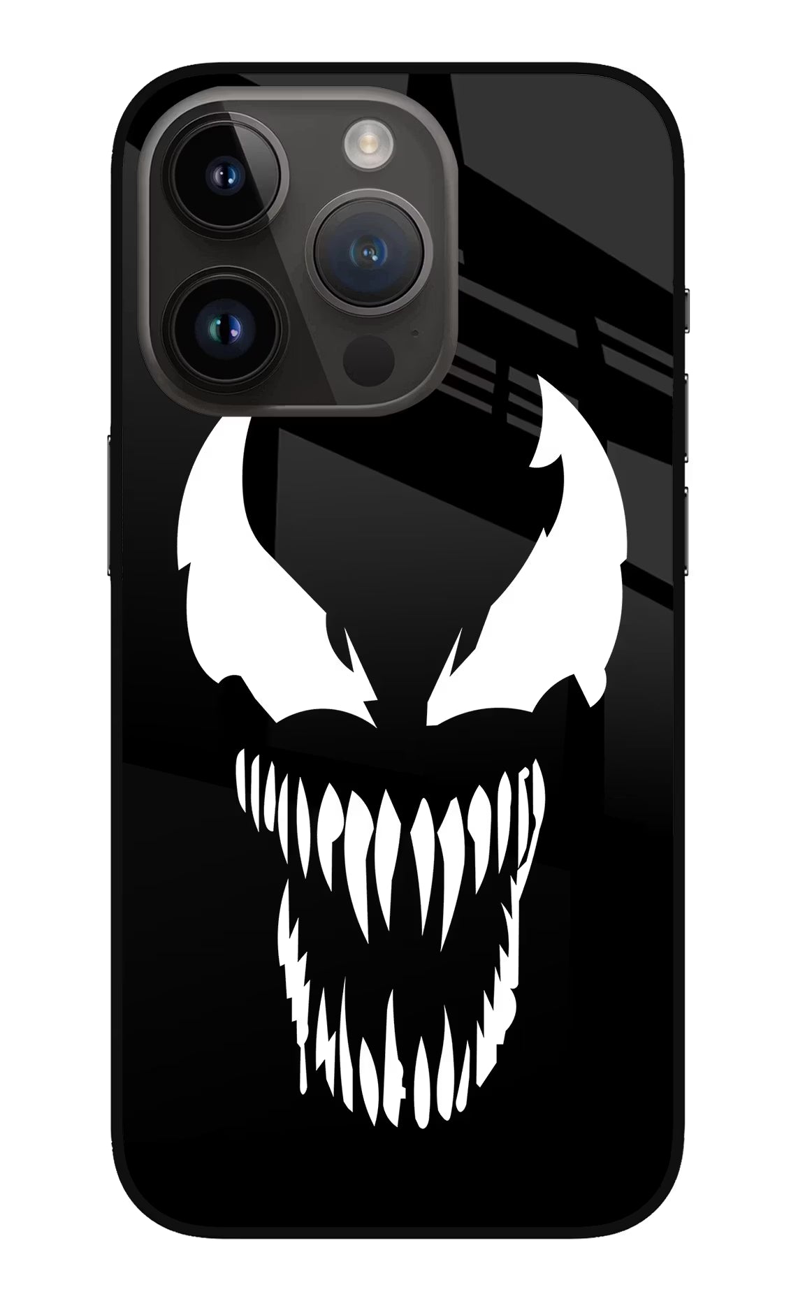 Venom iPhone 14 Pro Glass Case Back Cover by Casekaro