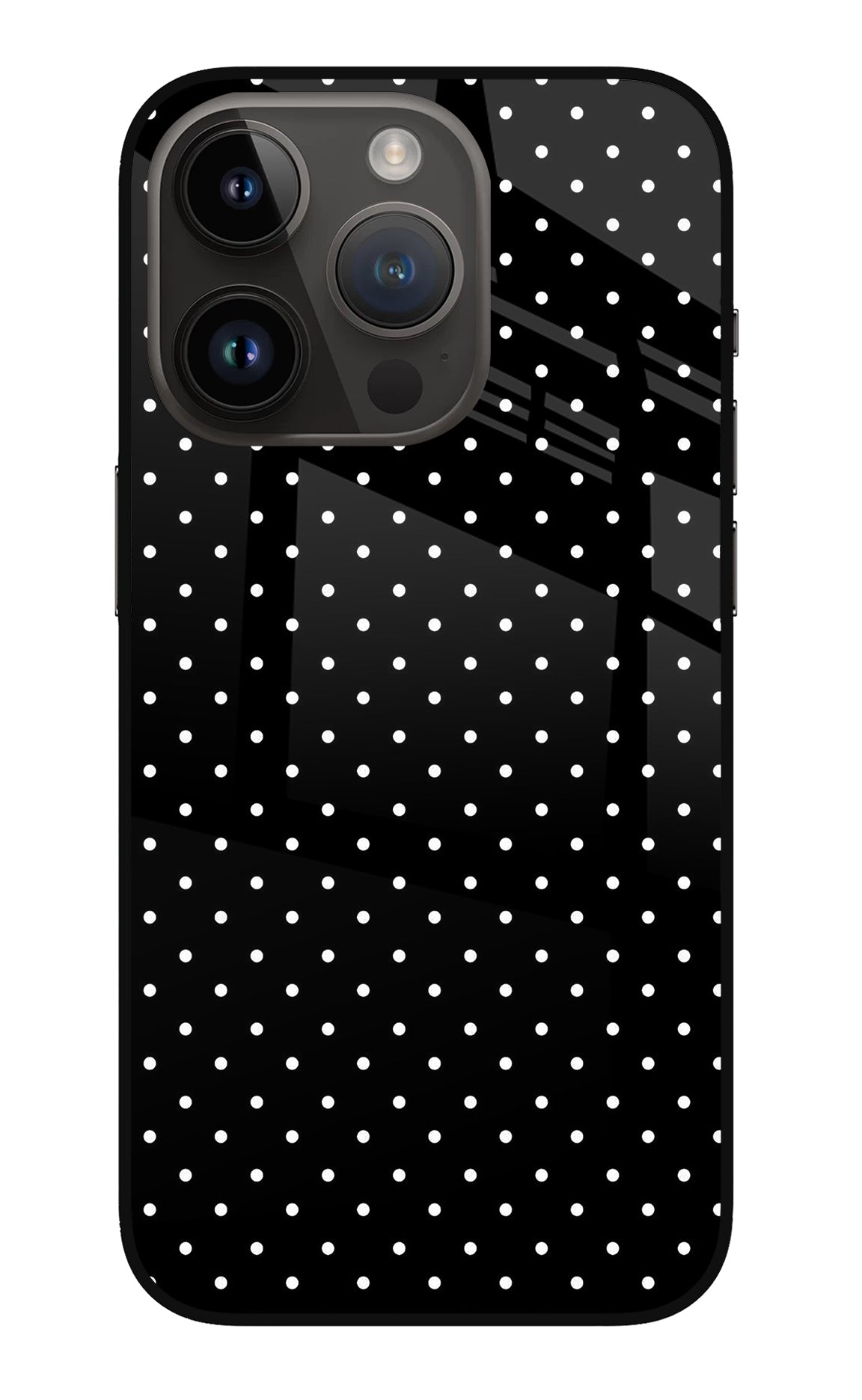 White Dots iPhone 14 Pro Glass Case