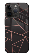 Geometric Pattern iPhone 14 Pro Glass Case Back Cover by Casekaro