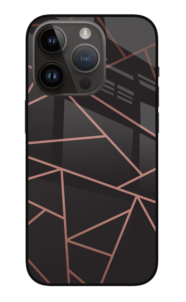 Geometric Pattern iPhone 14 Pro Glass Case