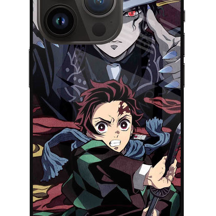 Demon Slayer iPhone 14 Pro Glass Case Back Cover by Casekaro