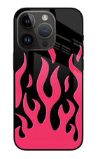 Fire Flames iPhone 14 Pro Glass Case Back Cover by Casekaro