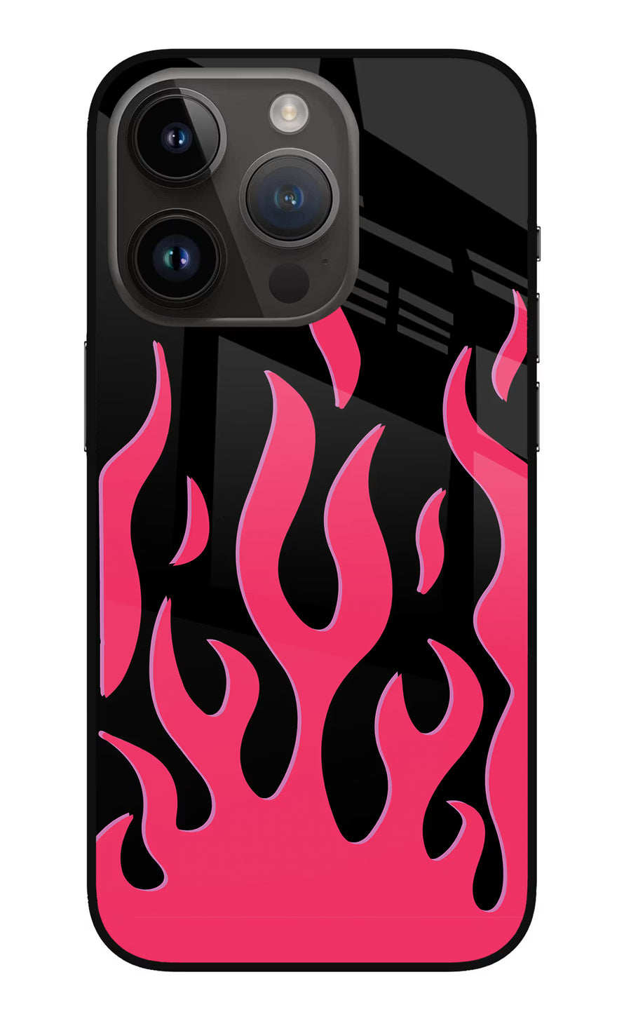 Fire Flames iPhone 14 Pro Back Cover, Metal case