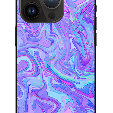 Glitter iPhone 14 Pro Glass Case Back Cover by Casekaro
