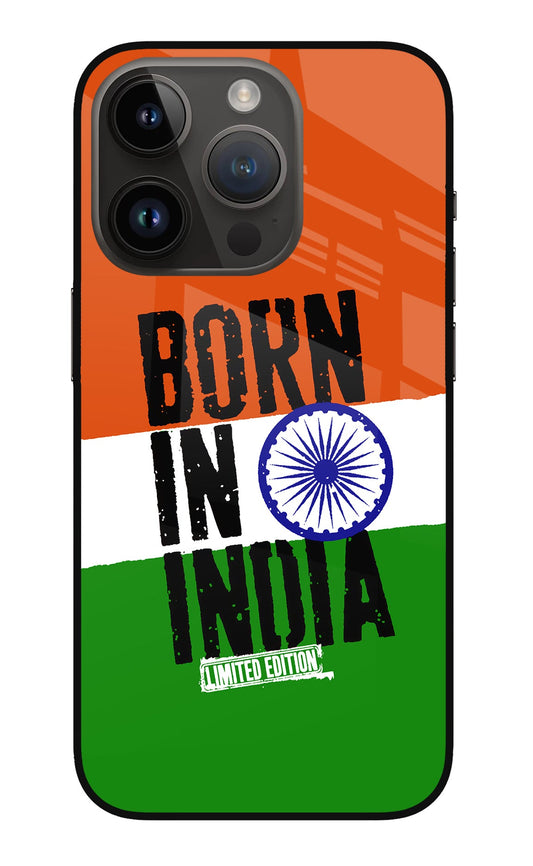 Born in India iPhone 14 Pro Glass Case