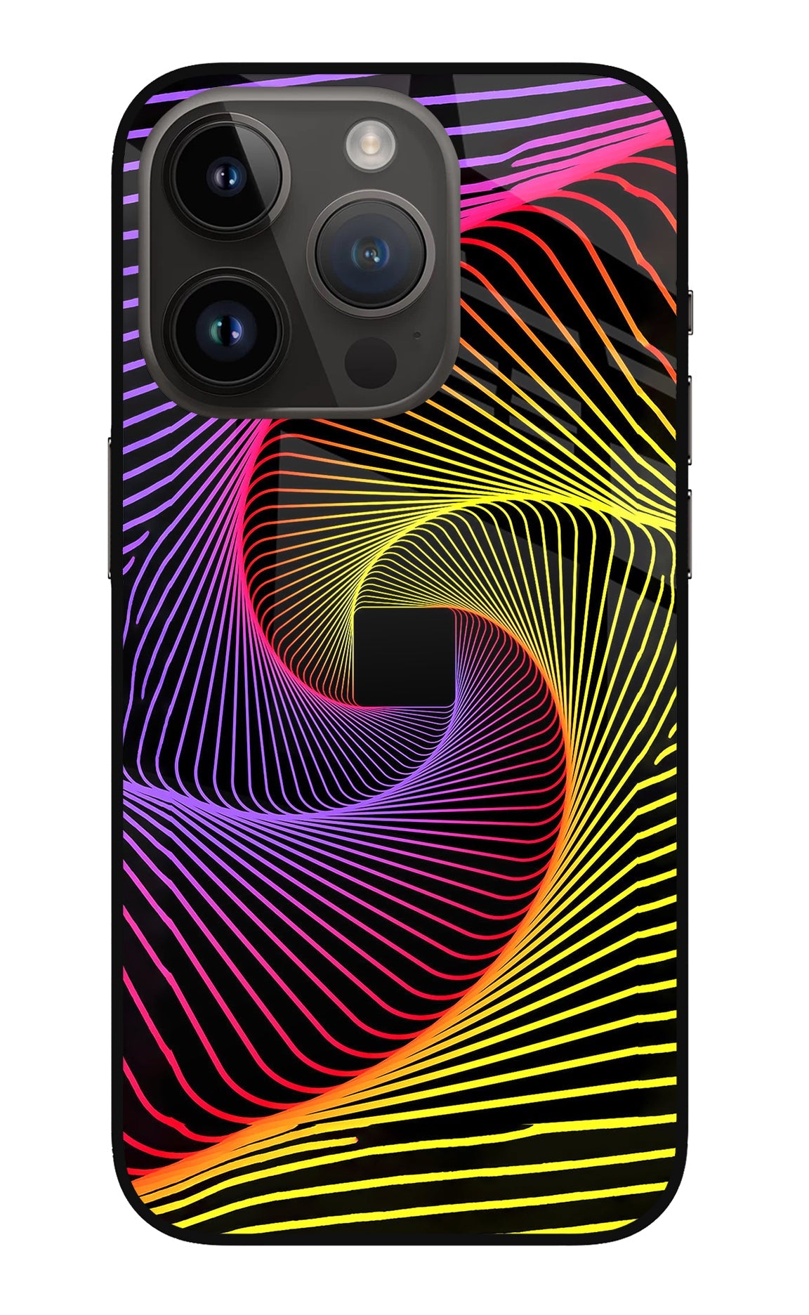 Colorful Strings iPhone 14 Pro Glass Case