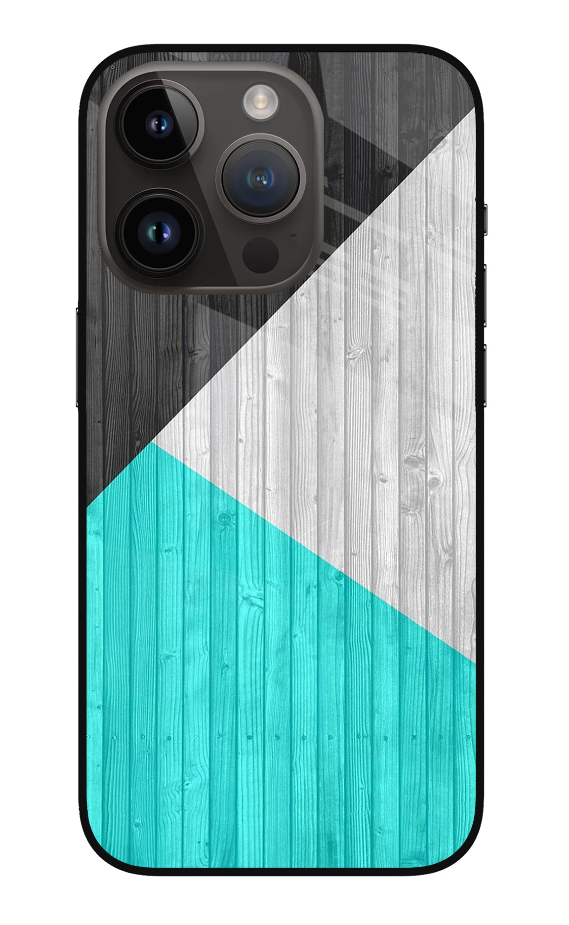 Wooden Abstract iPhone 14 Pro Glass Case