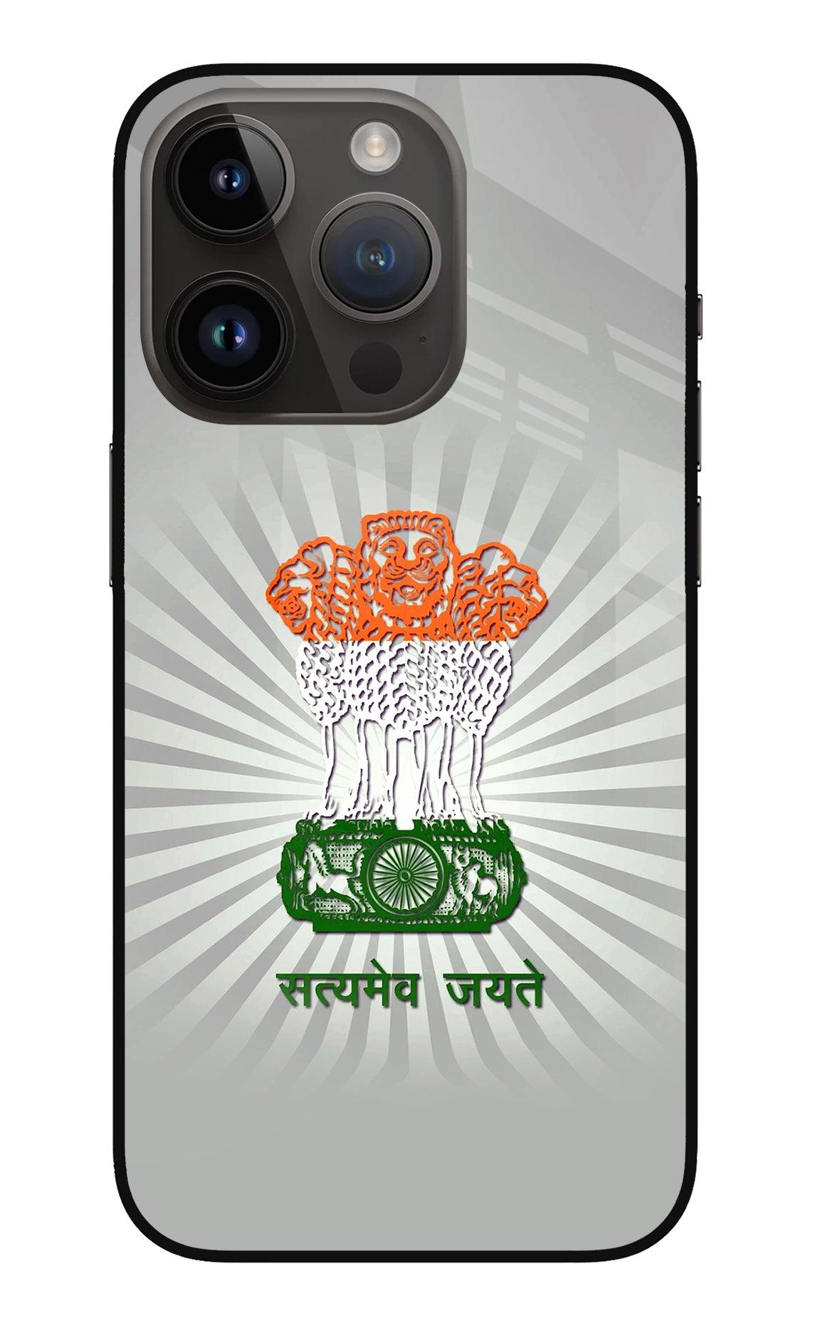 Satyamev Jayate Art iPhone 14 Pro Glass Case