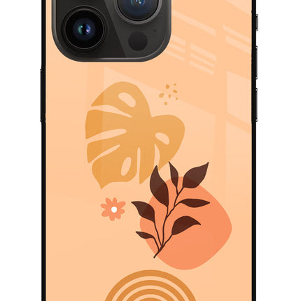 Bohemian Art iPhone 14 Pro Glass Case Back Cover by Casekaro