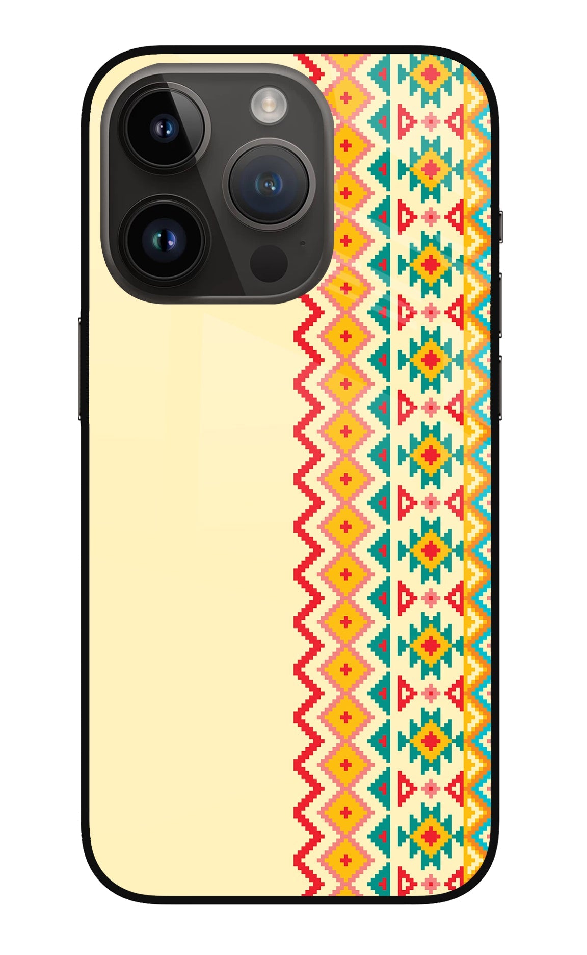 Ethnic Seamless iPhone 14 Pro Glass Case