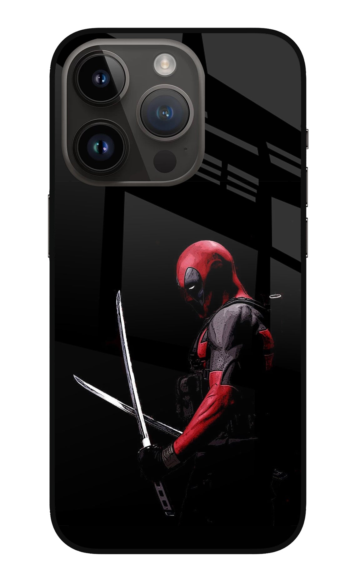 Deadpool iPhone 14 Pro Glass Case