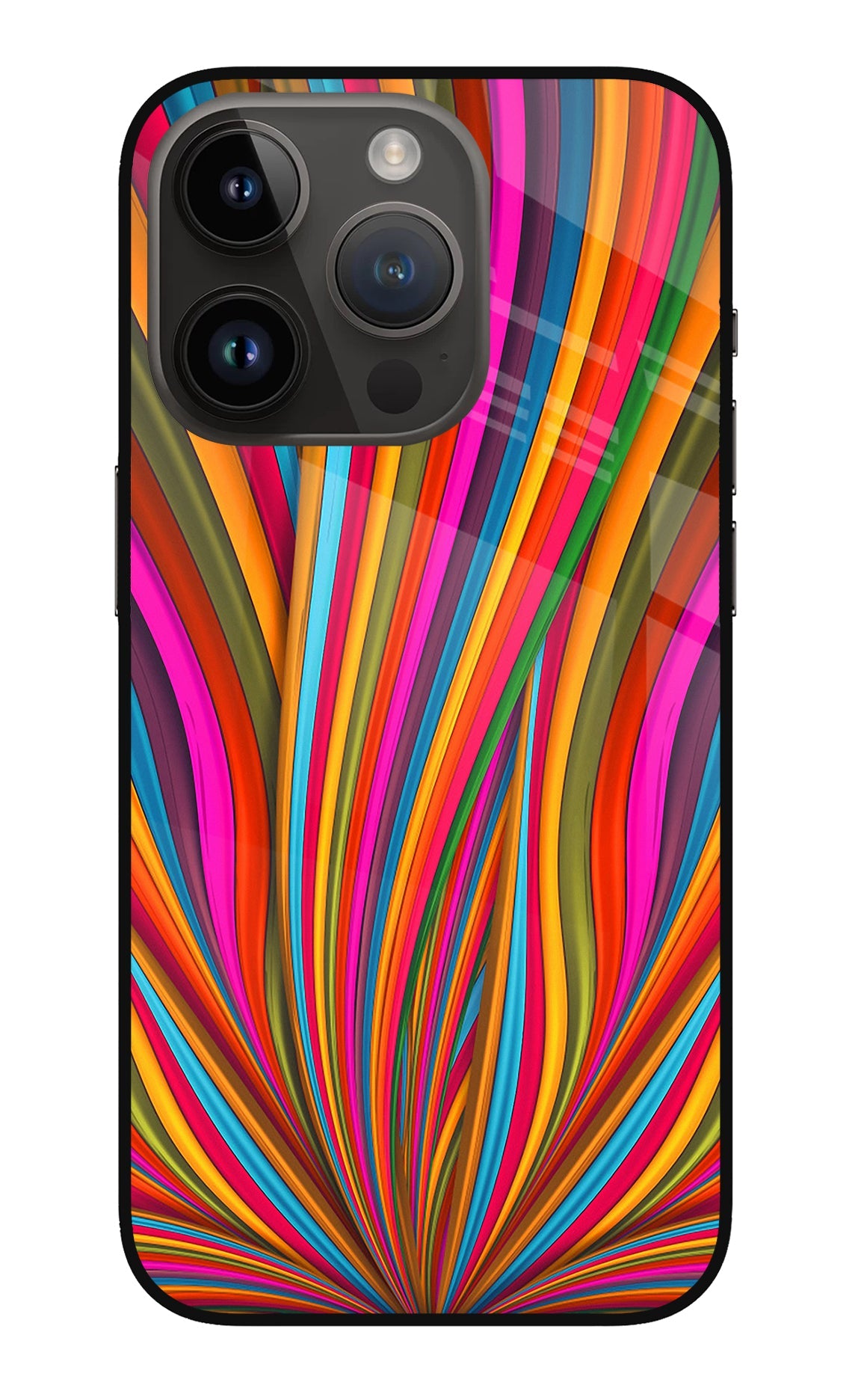 Trippy Wavy iPhone 14 Pro Back Cover