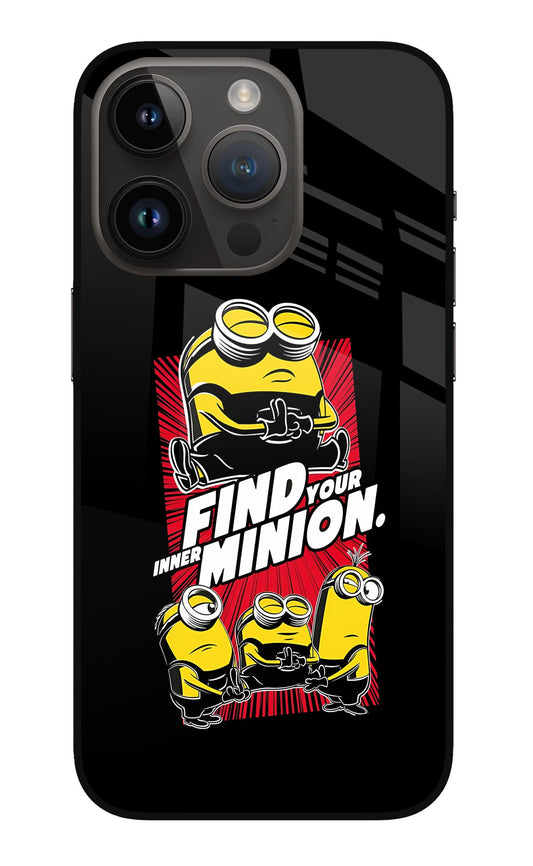 Find your inner Minion iPhone 14 Pro Glass Case