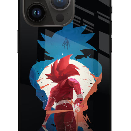 Goku iPhone 14 Pro Glass Case Back Cover by Casekaro