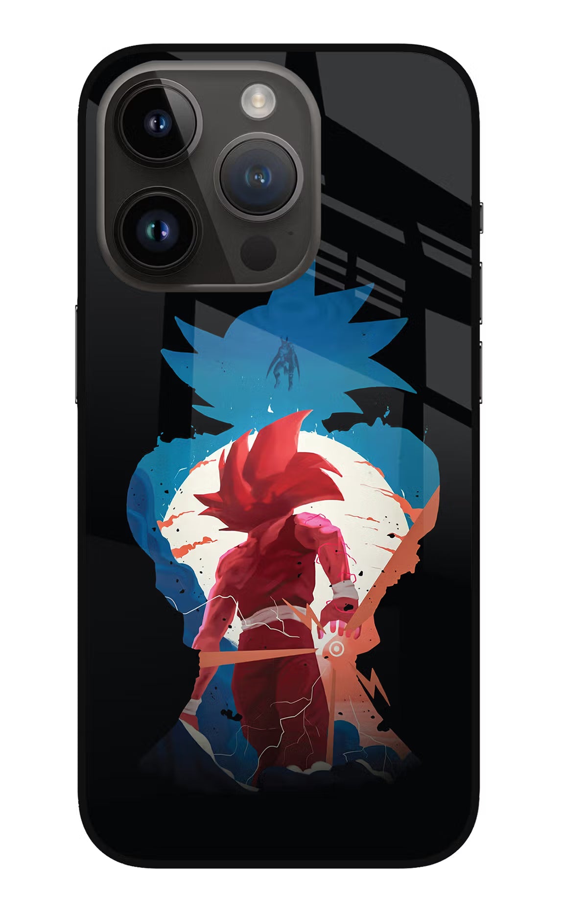 Goku iPhone 14 Pro Glass Case Back Cover by Casekaro