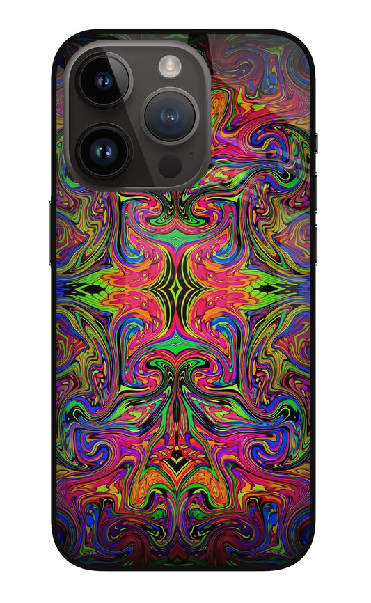 Psychedelic Art iPhone 14 Pro Glass Case