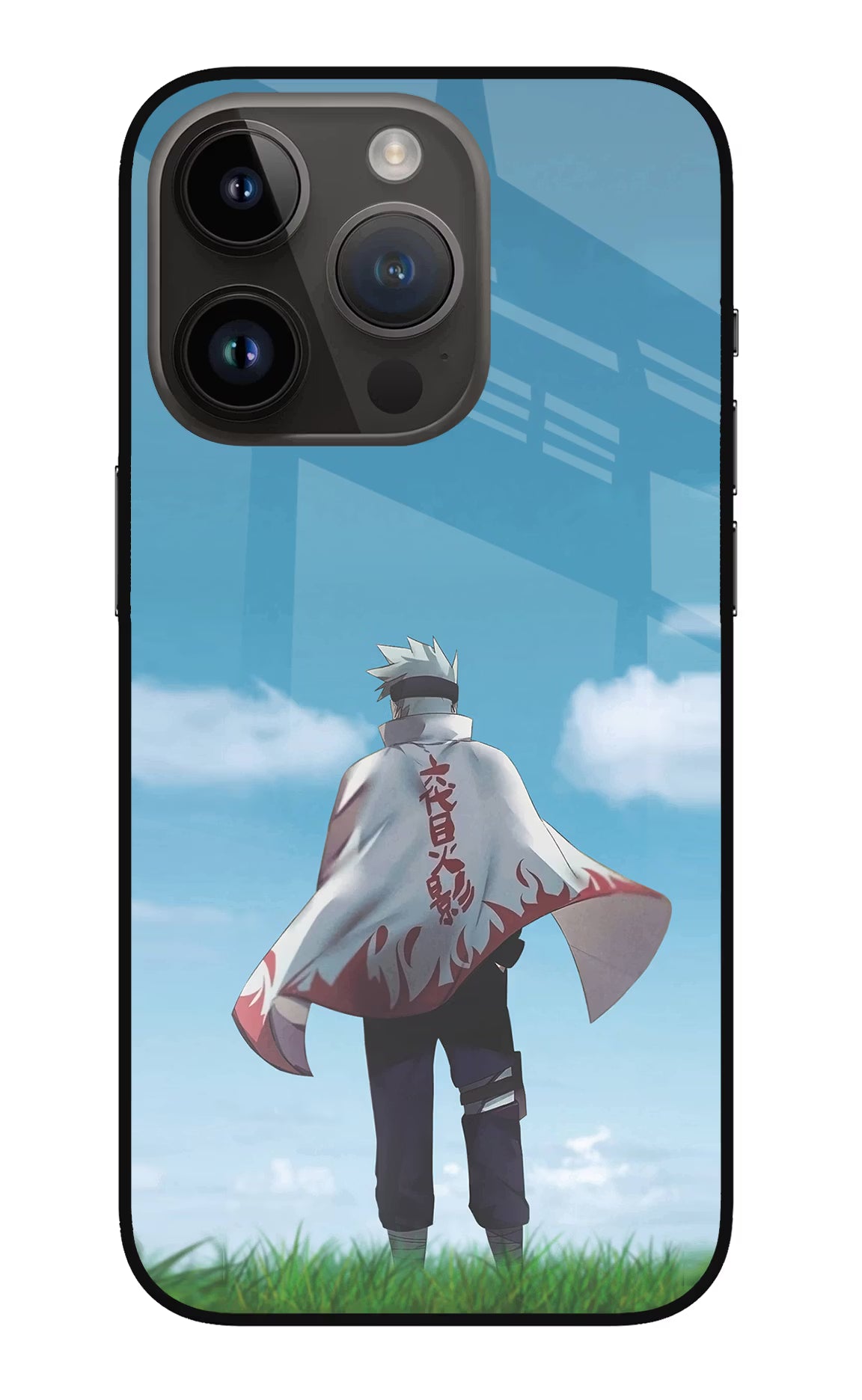 Kakashi iPhone 14 Pro Glass Case Back Cover by Casekaro