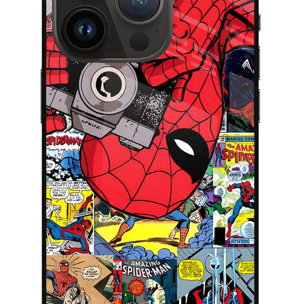 Spider Man iPhone 14 Pro Glass Case