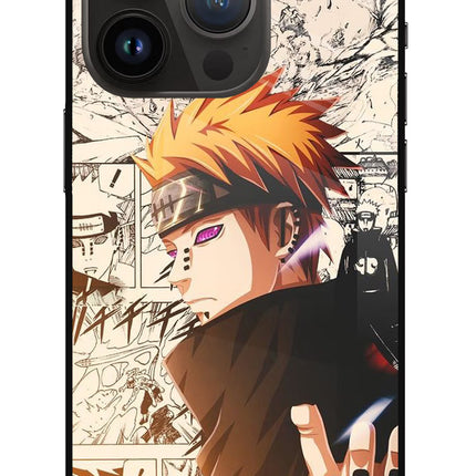 Pain Anime iPhone 14 Pro Glass Case Back Cover by Casekaro
