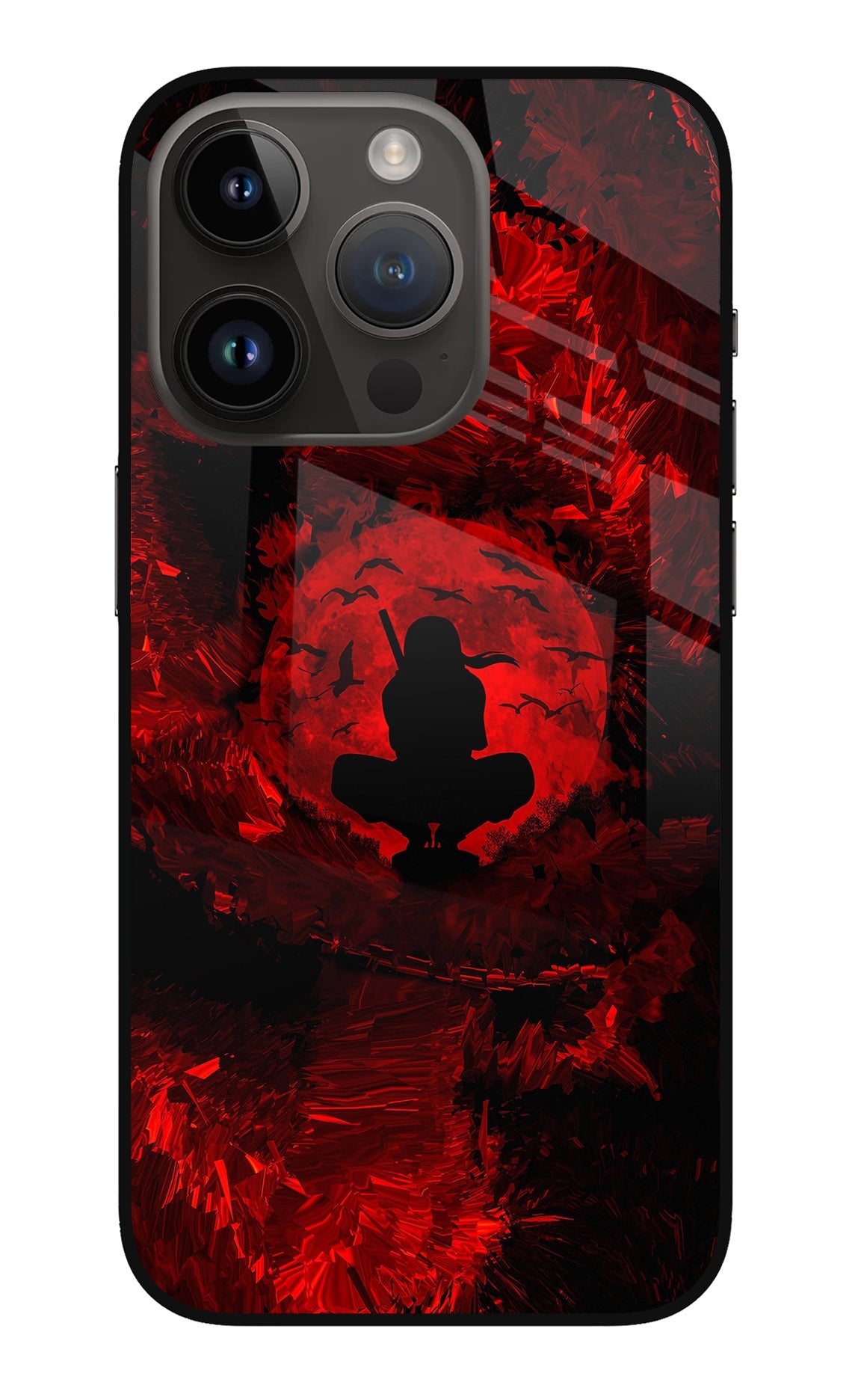 Itachi Uchiha iPhone 14 Pro Glass Case