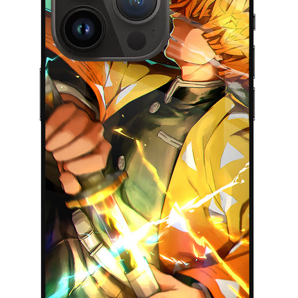 Demon Slayer iPhone 14 Pro Glass Case Back Cover by Casekaro