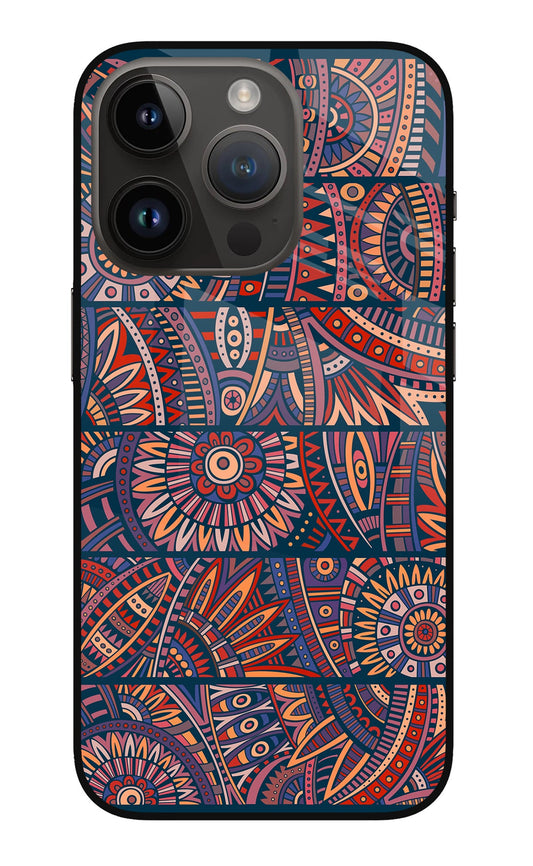 African Culture Design iPhone 14 Pro Glass Case