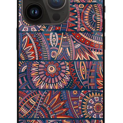African Culture Design iPhone 14 Pro Glass Case