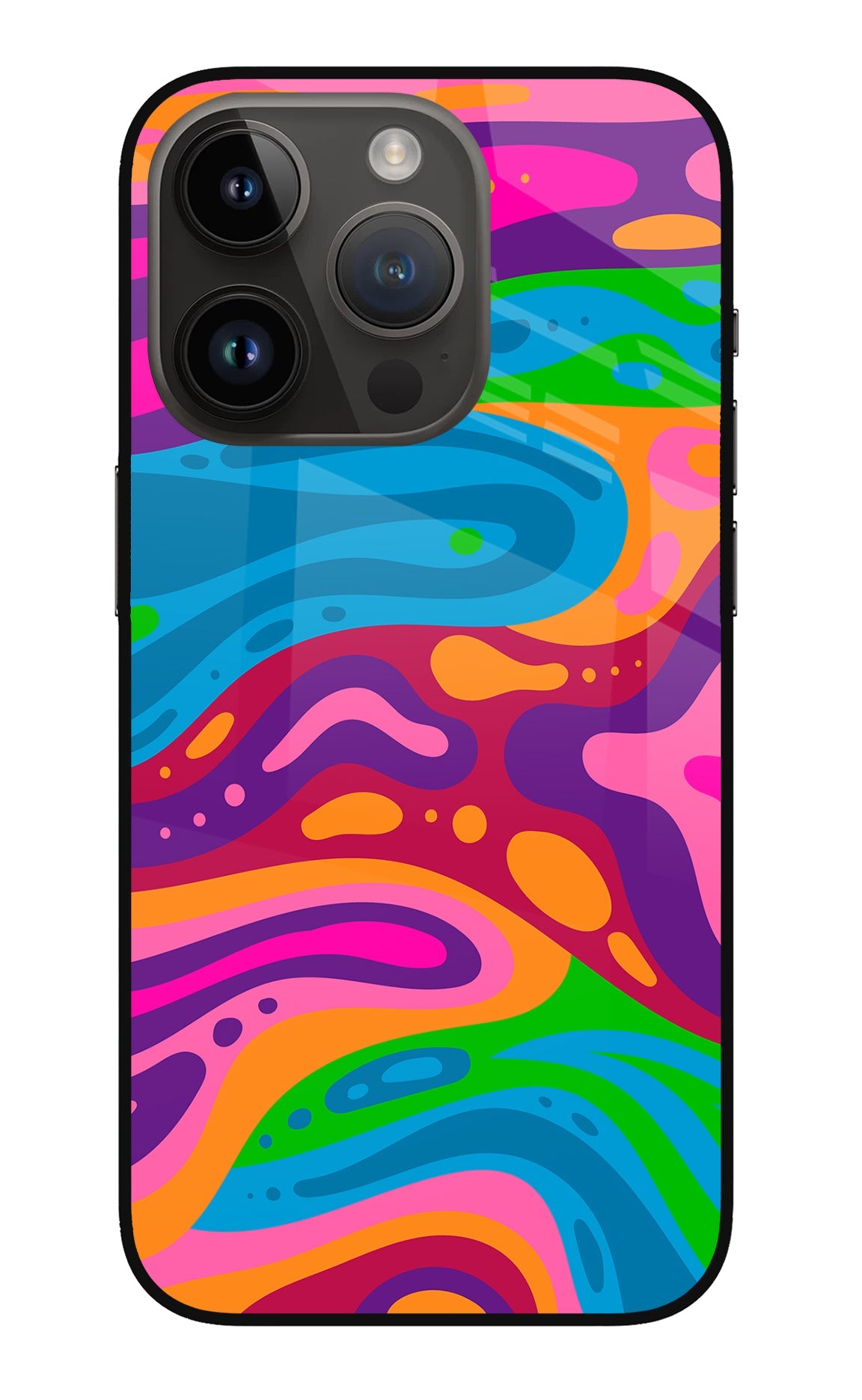 Trippy Pattern iPhone 14 Pro Back Cover