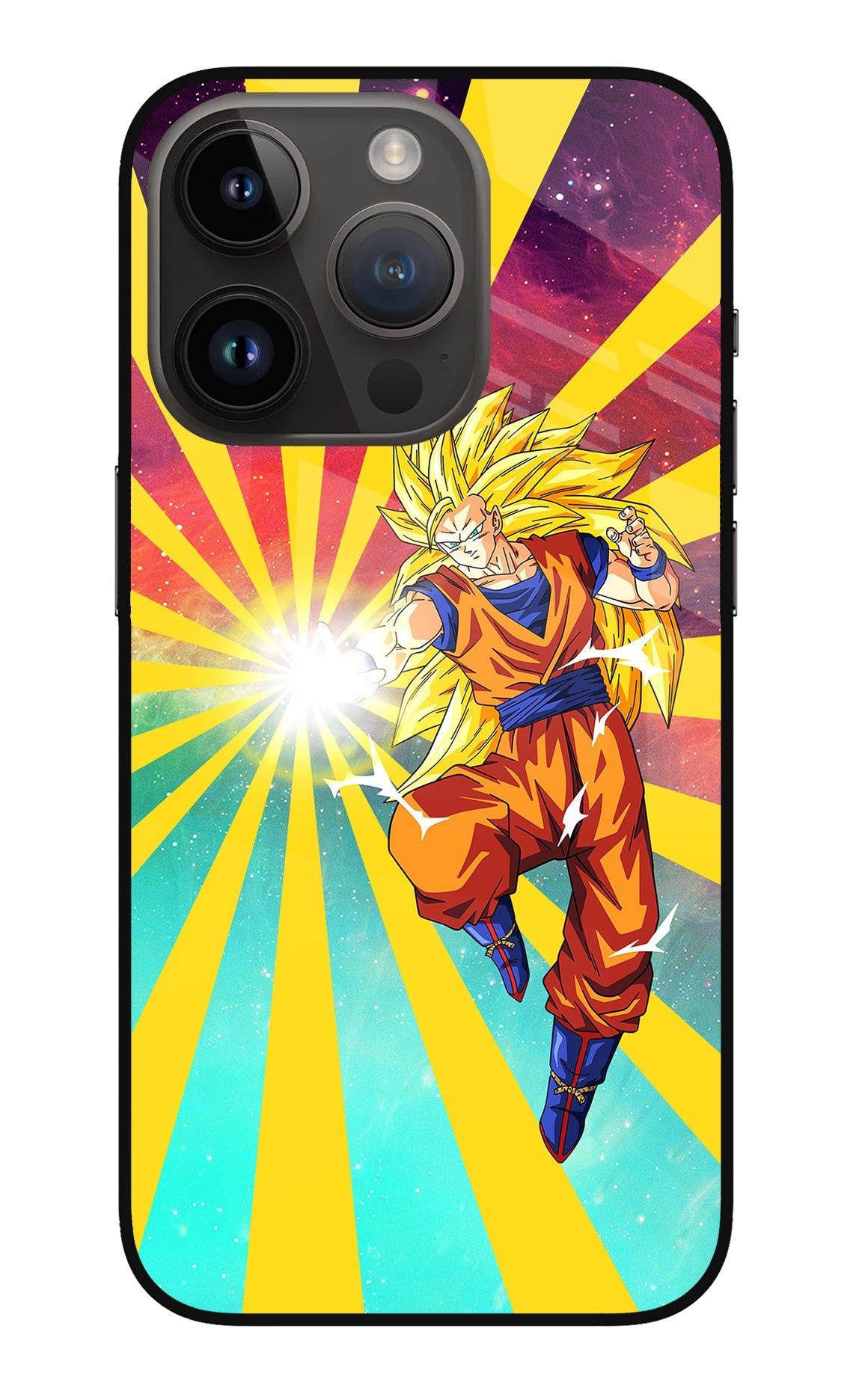 Goku Super Saiyan iPhone 14 Pro Glass Case