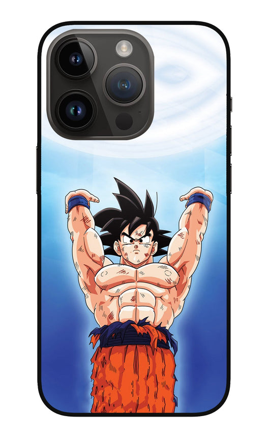 Goku Power iPhone 14 Pro Glass Case