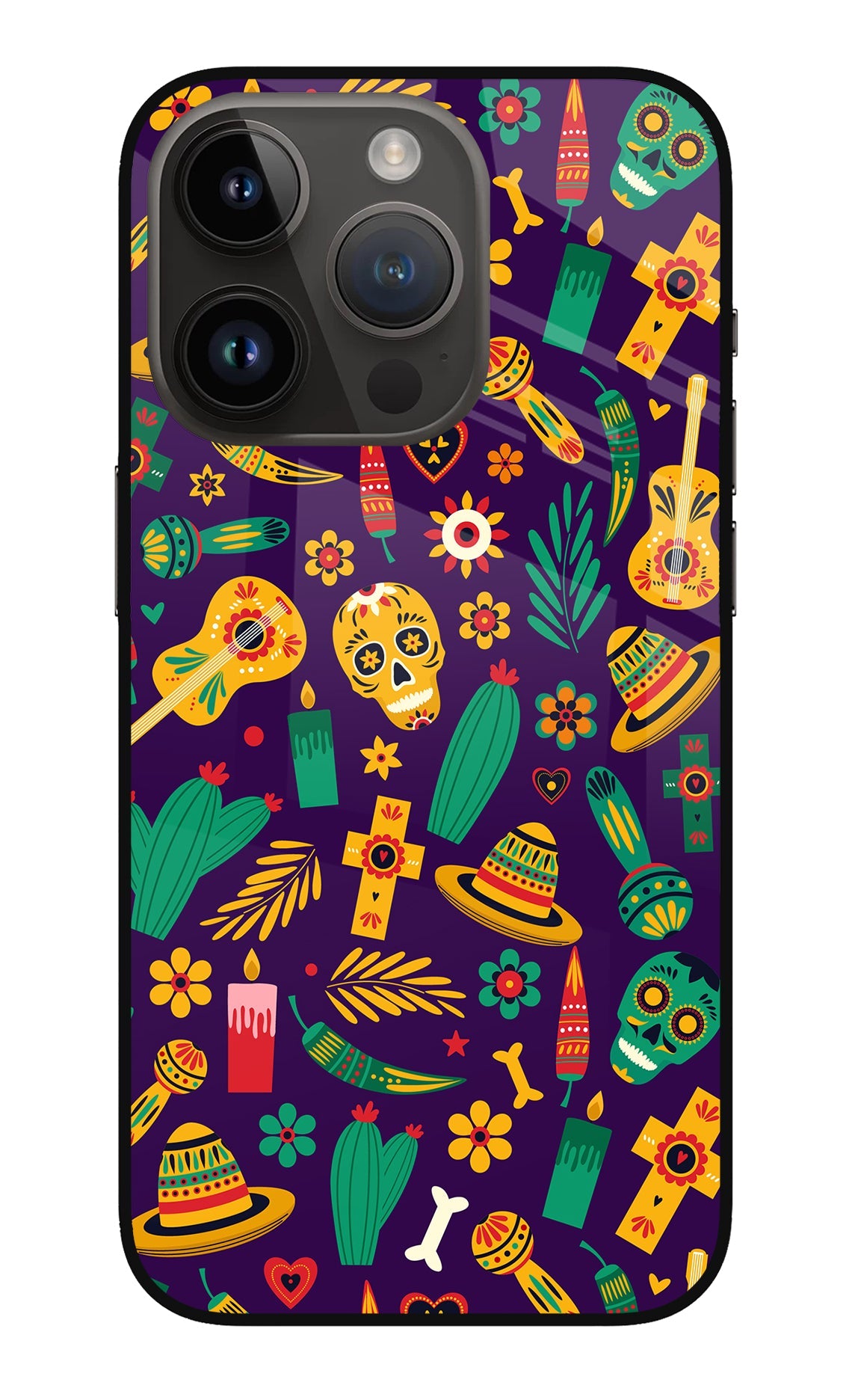 Mexican Artwork iPhone 14 Pro Back Cover