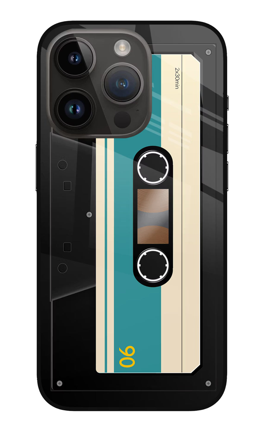 Cassette iPhone 14 Pro Back Cover, Metal case