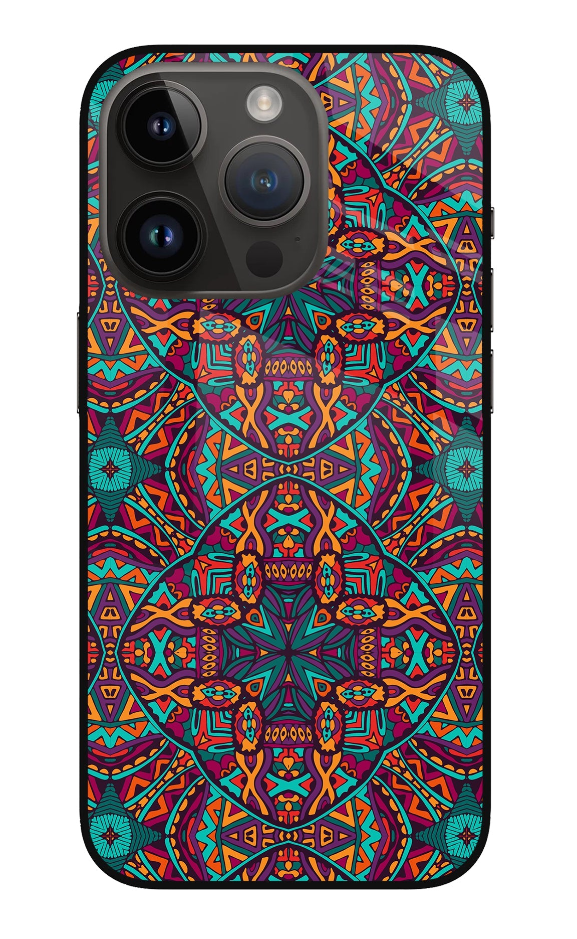 Colour Mandala iPhone 14 Pro Back Cover