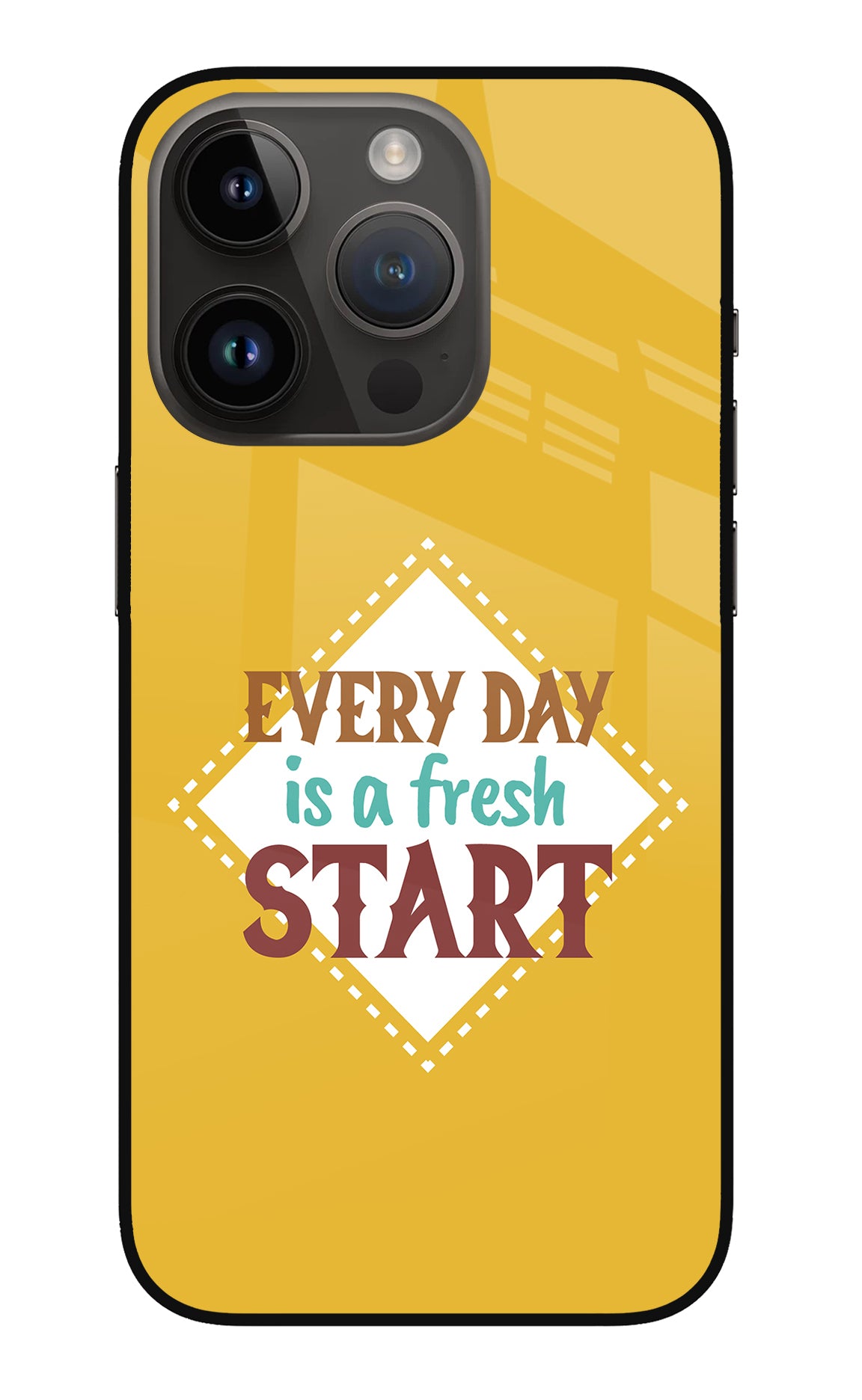 Every day is a Fresh Start iPhone 14 Pro Back Cover