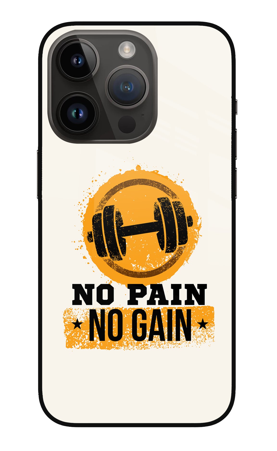 No Pain No Gain iPhone 14 Pro Back Cover