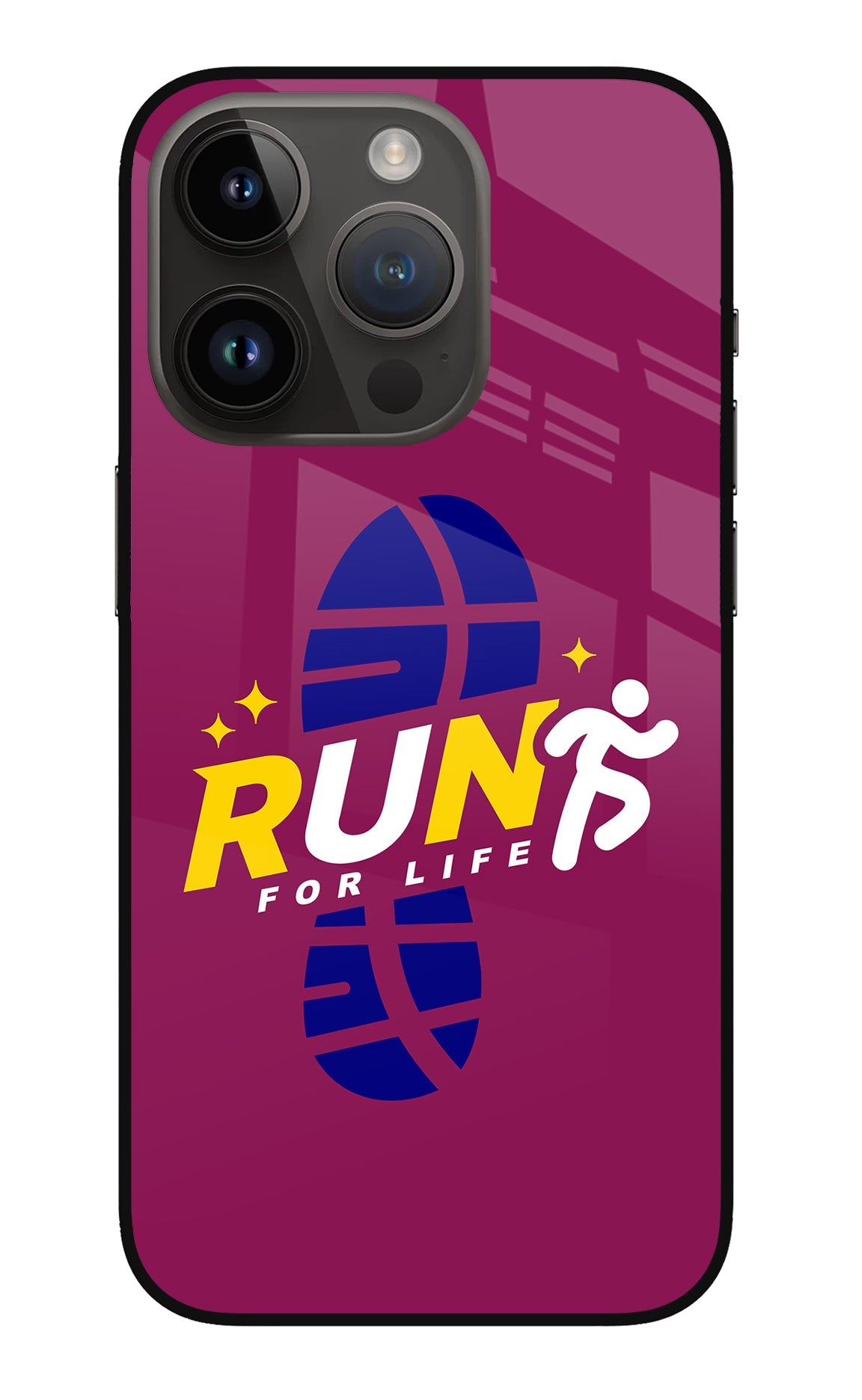 Run for Life iPhone 14 Pro Back Cover